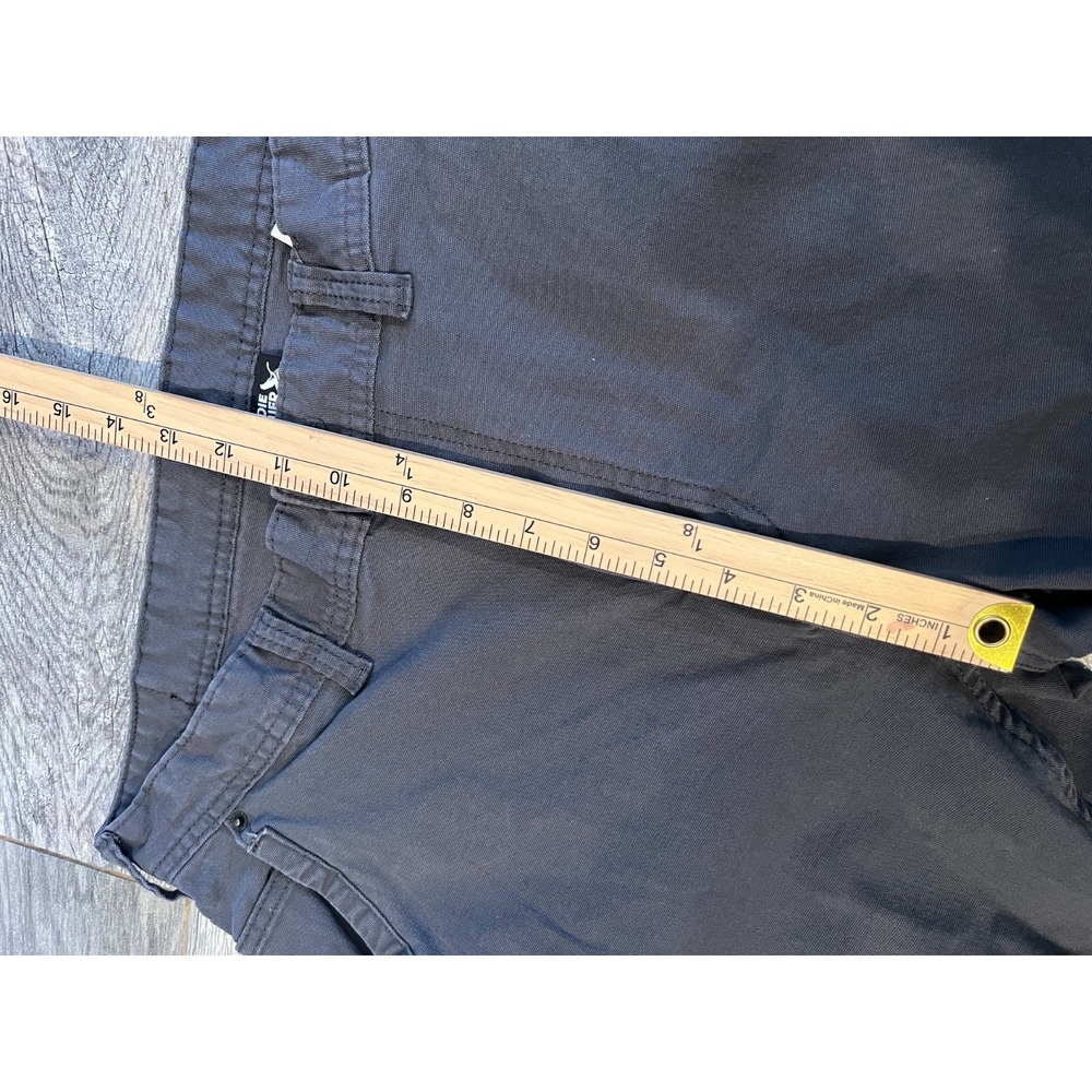 Eddie Bauer Canvas Utility Pants 38x32 Mens 38 x 32 Gray Stretch Workwear 0558 - Picture 9 of 11